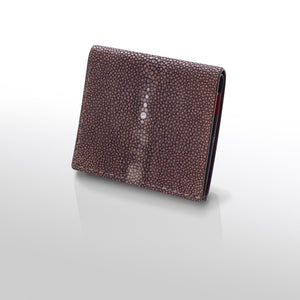 薄折り財布：ブラウン - ルナロッサ・ヨッピー