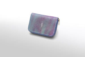スモールウォレット：ウラノス (手染め一点物) - ルナロッサ・ヨッピー
