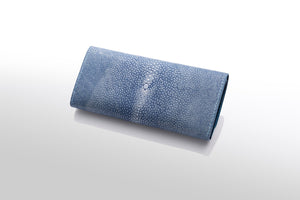 長財布：本藍染め (手染め一点物) - ルナロッサ・ヨッピー