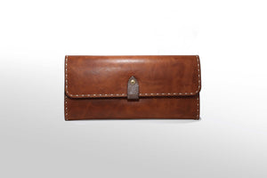 ワンポイント長財布：アンティークブラウン - ルナロッサ・ヨッピー