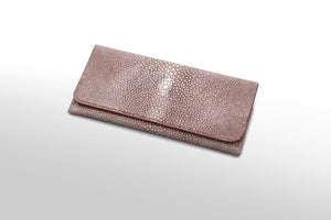 薄長財布：ブラウン - ルナロッサ・ヨッピー