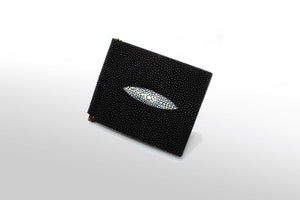 マネークリップ：キャビアブラック - ルナロッサ・ヨッピー