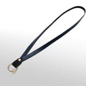 ネックストラップ：キャビアブラック - ルナロッサ・ヨッピー