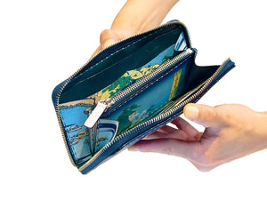 ラウンドファスナー長財布： 摂州安治川口天保山 - ルナロッサ・ヨッピー