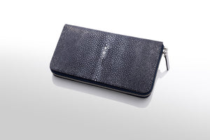 ラウンドファスナー長財布：日本橋朝之景 - ルナロッサ・ヨッピー