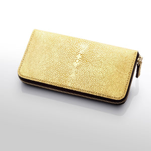 長財布〈ファスナー〉：特製純金貼り - ルナロッサ・ヨッピー