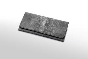 薄長財布：グレーブラック - ルナロッサ・ヨッピー