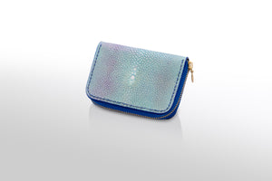 スモールウォレット：ウラノス (手染め一点物) - ルナロッサ・ヨッピー