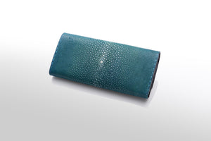 長財布：アウロラ (手染め一点物) - ルナロッサ・ヨッピー