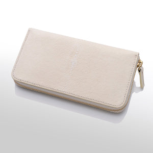 長財布〈ファスナー〉：オフホワイト - ルナロッサ・ヨッピー