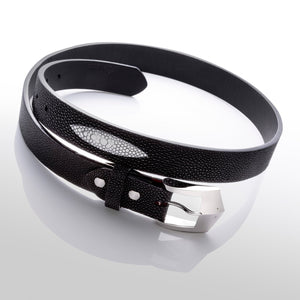 ベルト：キャビアブラック - ルナロッサ・ヨッピー